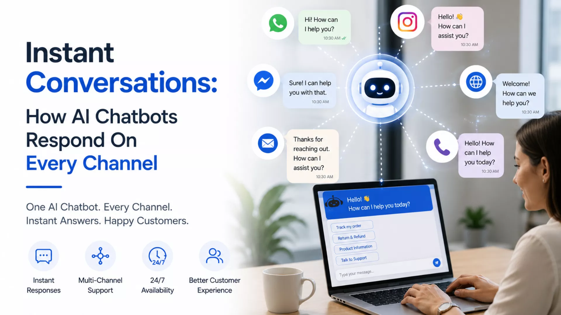 Instant Conversations: How AI Chatbots Respond On Every Channel