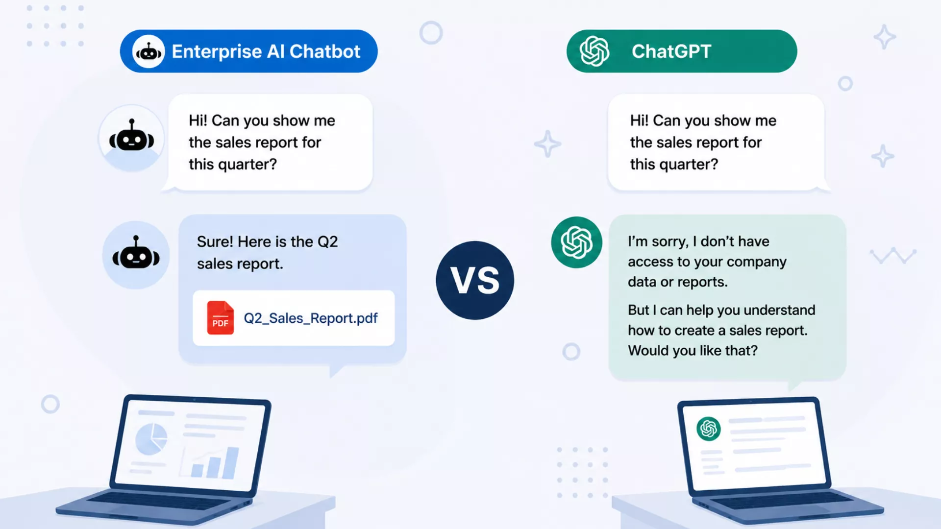 Enterprise AI Chatbot vs ChatGPT: Key Differences Businesses Need to Know