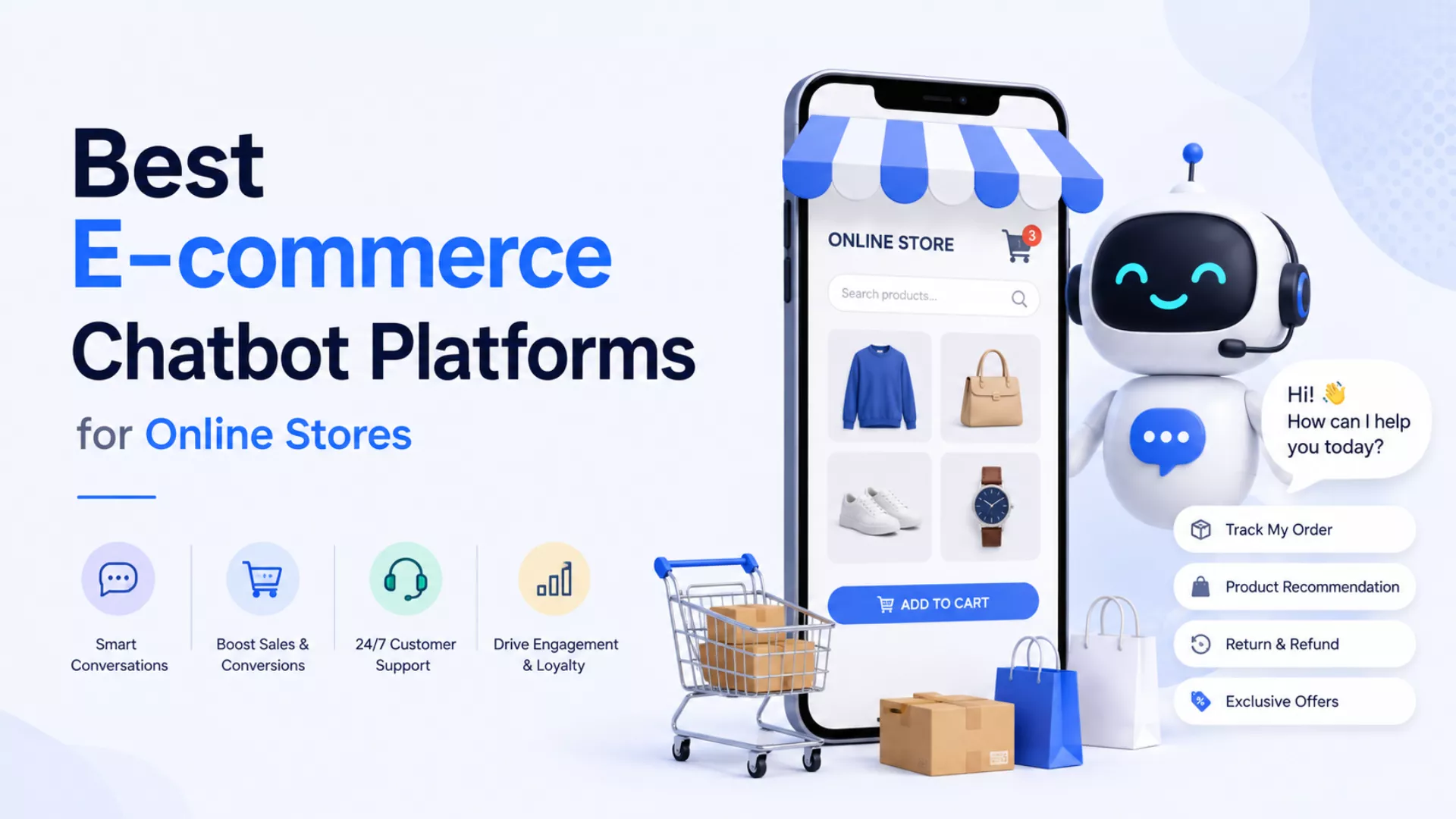 Best E-commerce Chatbot Platforms for Online Stores