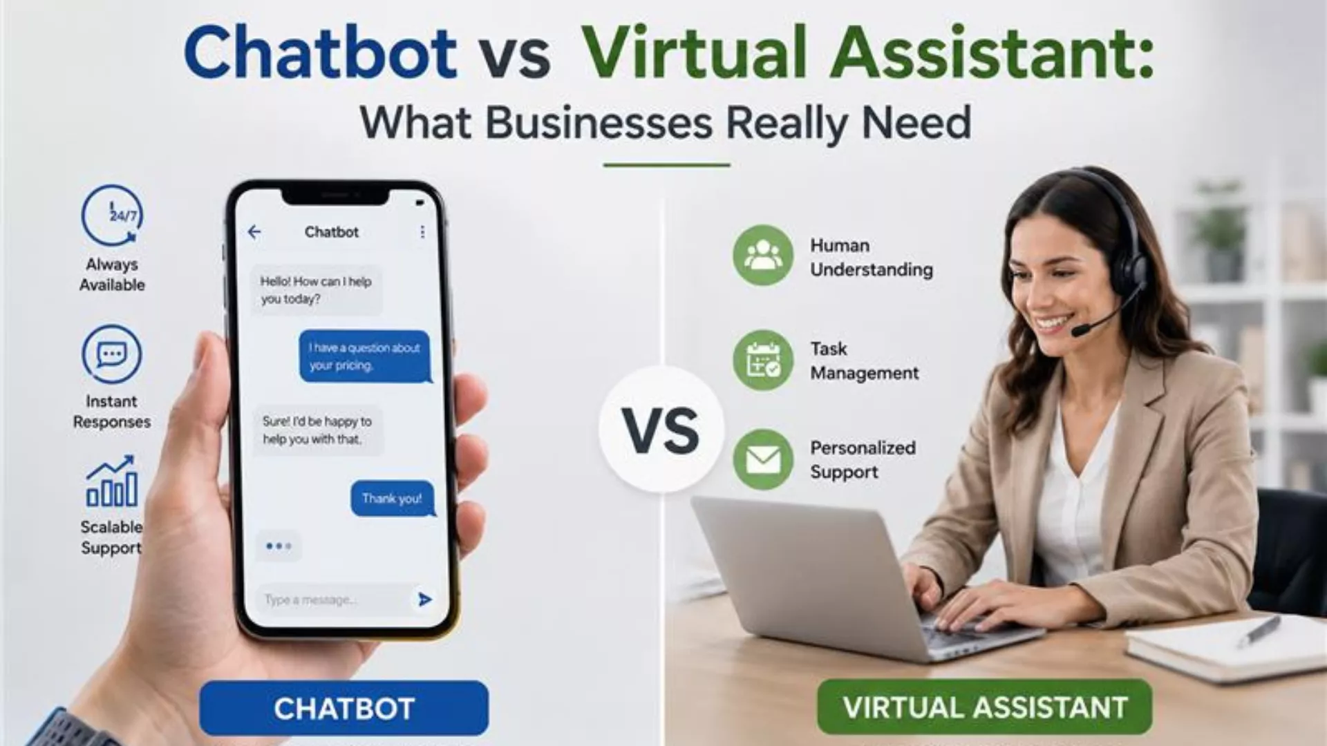 AI Chatbot vs Virtual Assistant: What Businesses Really Need