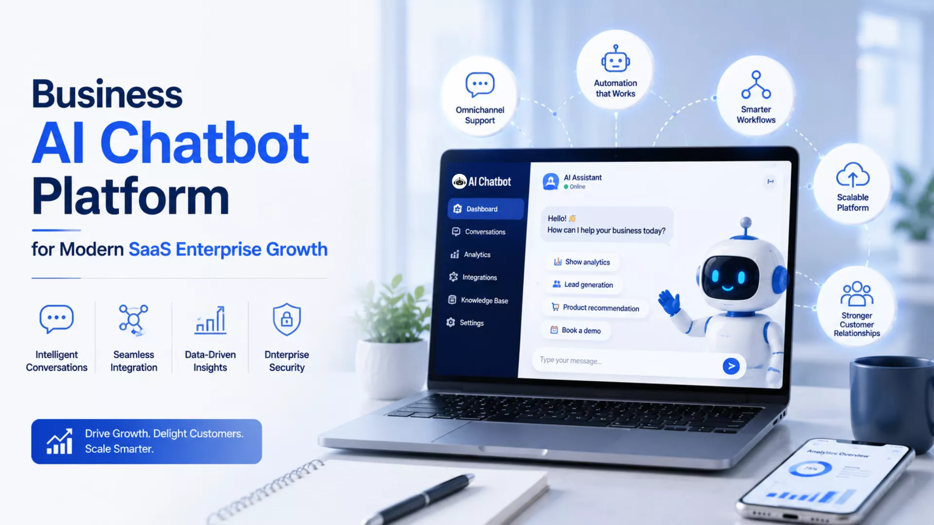 Business AI Chatbot Platform for Modern SaaS Enterprise Growth