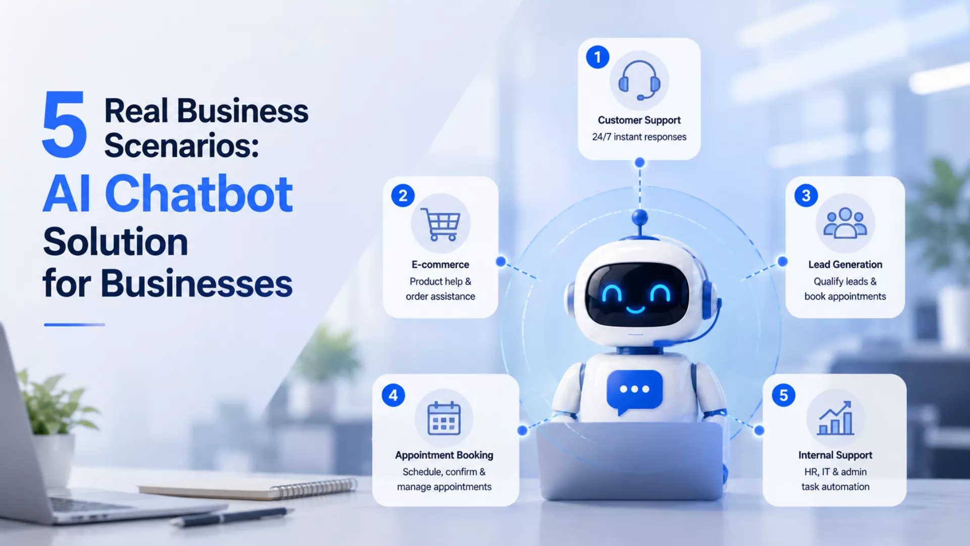 5 Real Business Scenarios: AI Chatbot Solution for Businesses