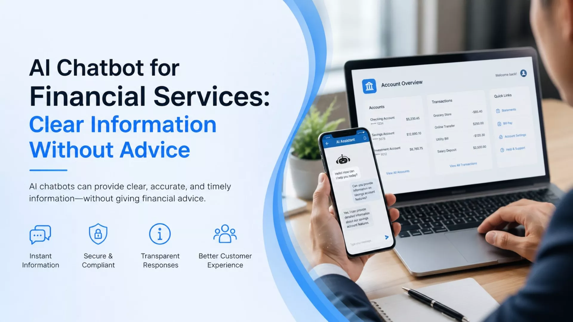 AI Chatbot for Financial Services: Clear Information Without Advice