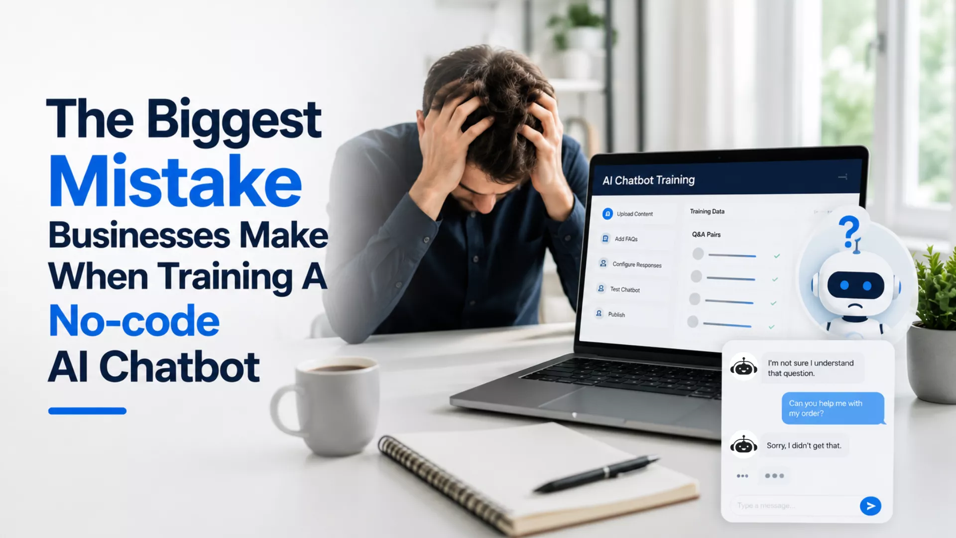 The Biggest Mistake Businesses Make When Training A No-code AI Chatbot