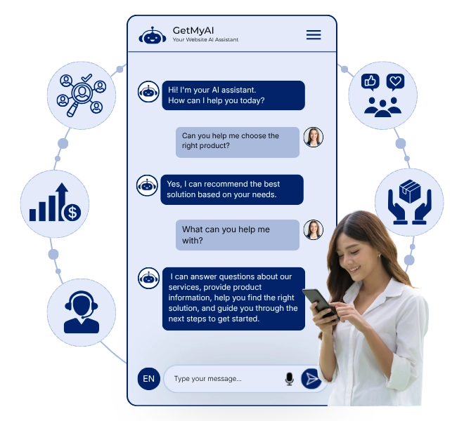 AI website assistant and customer support chatbot
