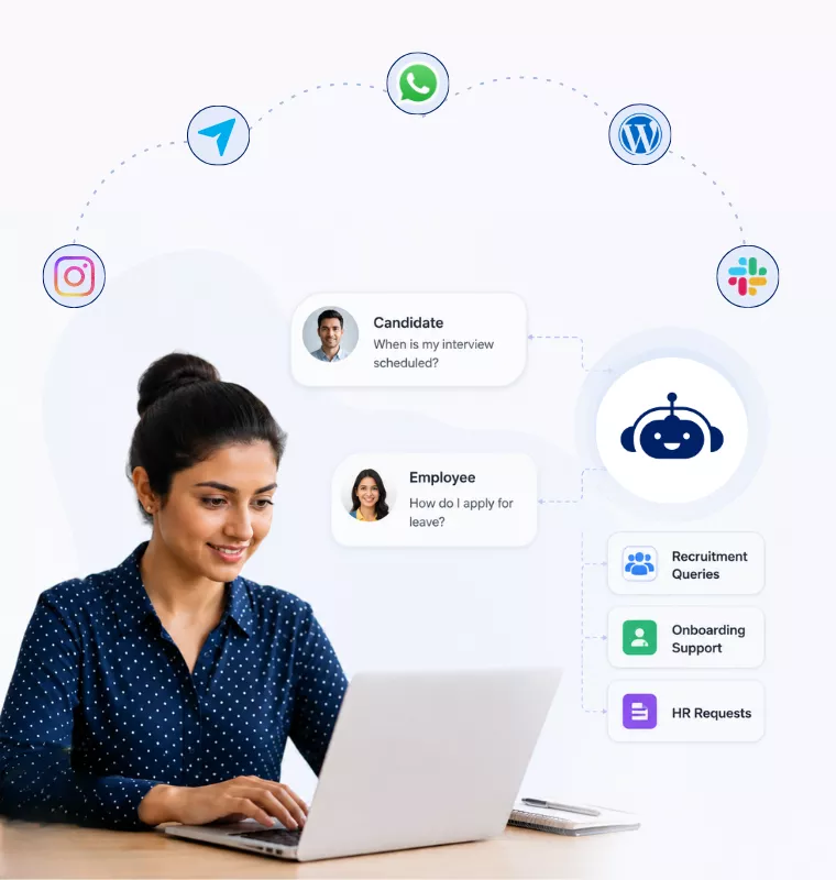 AI Chatbot Assisting Candidates and Employees Instantly