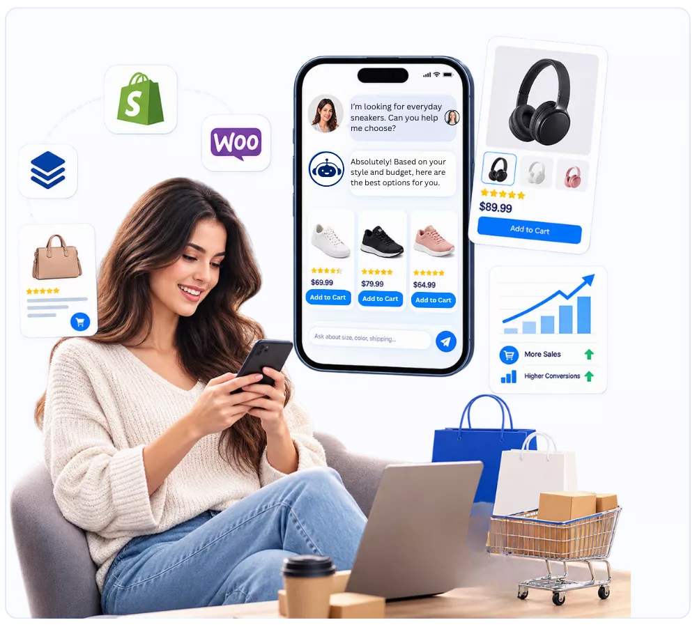 AI Concierge for ecommerce guiding online shoppers
