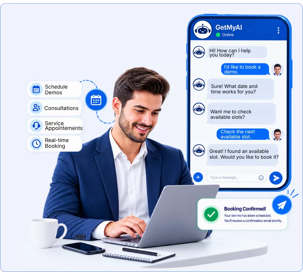 AI appointment booking agent scheduling meetings in real time